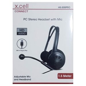 X.Cell Pc Stereo Headset With Mic Usb-A 1.5Mtrs(Hs-300Pro)