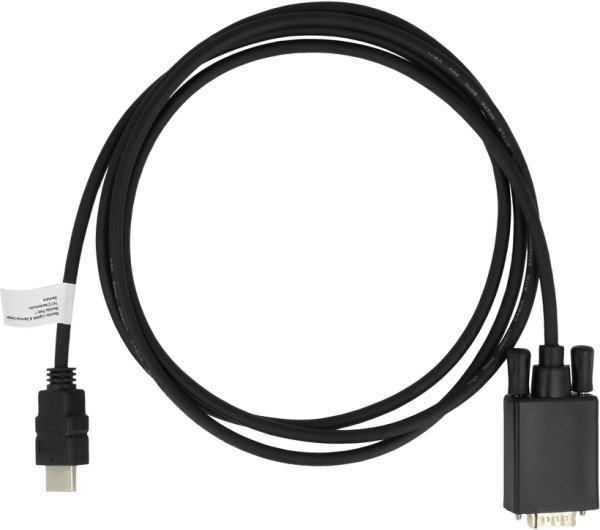 ⁦HDMI TO VGA Adapter Cable1.8M Black⁩ - الصورة ⁦2⁩