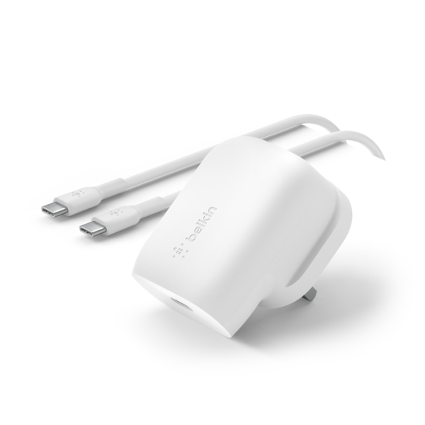 Belkin Boost Charge Wall Charge with PPS+USB-C to USB-C Cable 30W USB-C