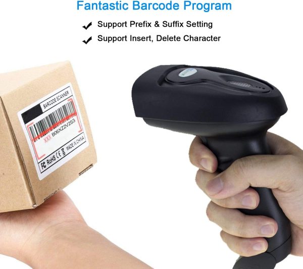 NETUM Wireless Barcode Scanner, 2 in 1 2.4G Wireless - Image 5