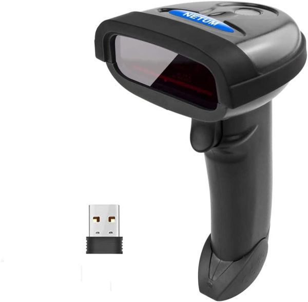 NETUM Wireless Barcode Scanner, 2 in 1 2.4G Wireless