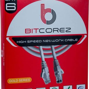 Bitcorez Utp Cat 6 Patch Cords Pvc White 2 Meter