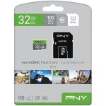 PNY 32GB Elite UHS-I microSDHC Memory Card with SD Adapter