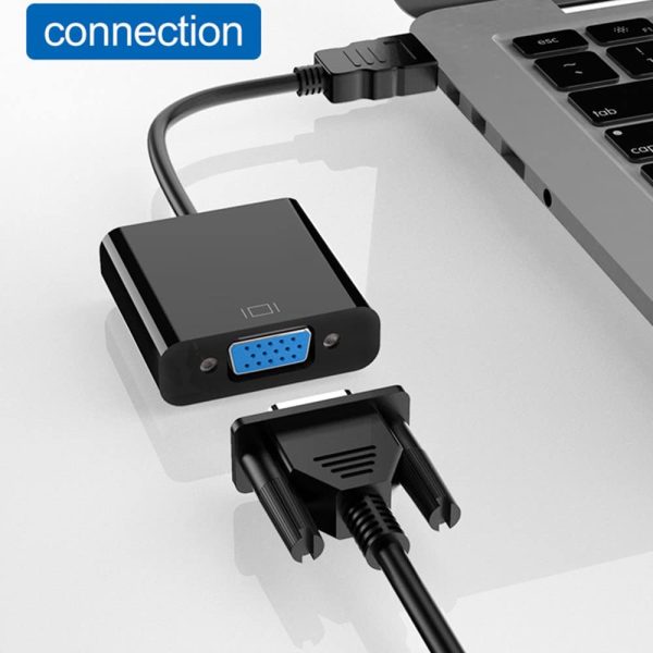 HDMI TO VGA Adapter Black - Image 3
