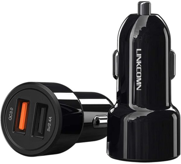 Linkcomn Fast Car Charger 30w with 1m Type-C Cable