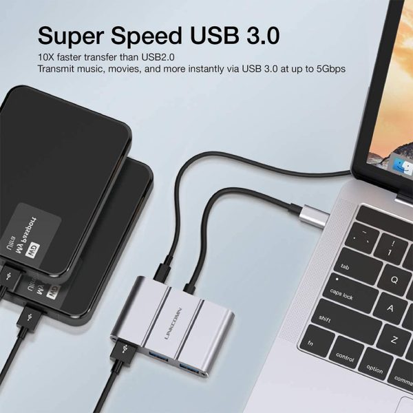 Linkcomn Usb Type-C To 4 Port Usb Data Hub (LC-SA03)
