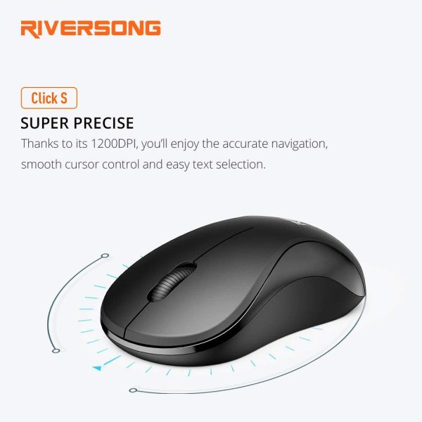 ⁦RiverSong Click S1 Wireless Mouse (WM02C)⁩ - الصورة ⁦4⁩