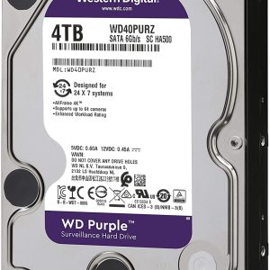 Wd Purple Hard Drive 4Tb Sata,64,3.5, Av