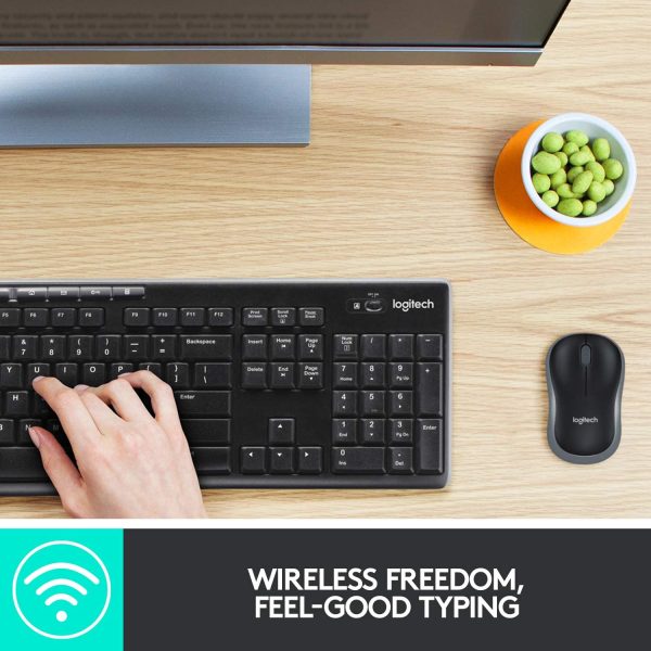 Logitech Wireless Keyboard Mouse (Mk270)