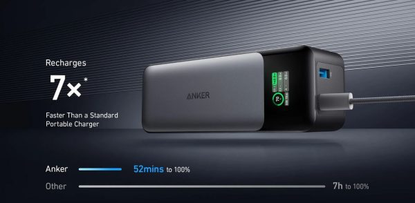 ANKER 140W HIGH-SPEED IPUT AND OUTPUT 737 POWER BANK 24000mAh Smart Display - Image 5