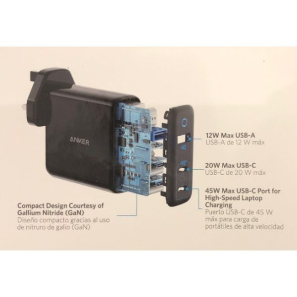 Anker Powerport III 3-port USB-C 2 port & USB-A 1 port 65W ELITE - Image 3