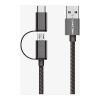 Linkcomn Micro-USB Cable with USB Type C 1Mtr