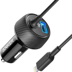 Anker Powerdrive 2 Elite With Lightining Connector UN Black