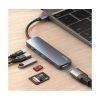 ⁦Yesido Hub Adapter 6in1 Intelligent Hub Docking Station Usb-c To Tf/sd+usb3.0/2.0+pd (Hb11)⁩ - الصورة ⁦5⁩