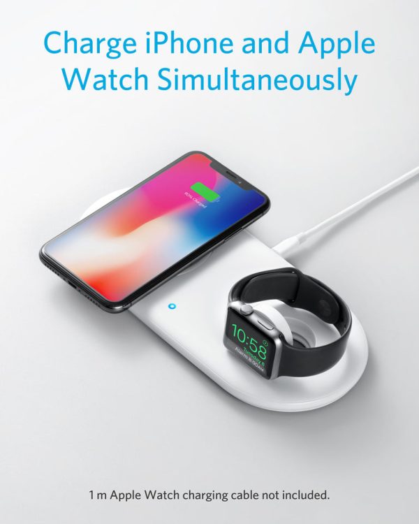 ⁦Anker Powerwave+pad With Watch Holder & Quick Charge 3.0⁩ - الصورة ⁦2⁩