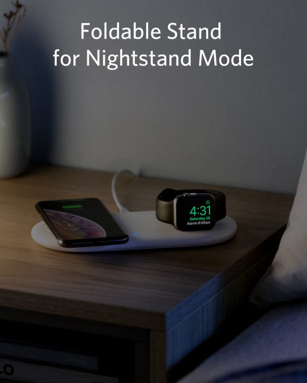 ⁦Anker Powerwave+pad With Watch Holder & Quick Charge 3.0⁩ - الصورة ⁦3⁩