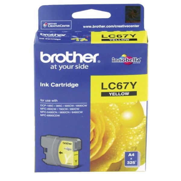 Brother LC67 Yellow Ink Cartridge