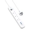 Anker Powerextend Usb-C Strip 3 Ac + 2 Usb-A + 1 Usb-C 2M White (A9136K21)