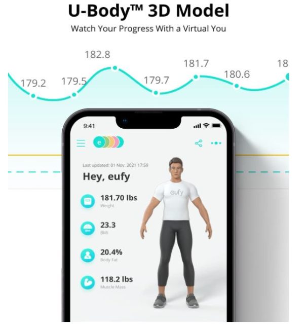 ⁦Eufy Smart Scale P2⁩ - الصورة ⁦8⁩