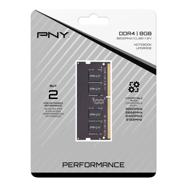 PNY Performance Laptop DDR4 8GB RAM 3200MHz