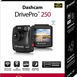 Transcend DrivePro 250 1080p Dash Camera with 32GB microSD Card
