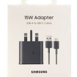 Samsung 15w Adapter with Usb-a To Usb-c With Cable Ta200 Black
