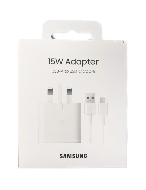 Samsung 15w Adapter with Usb-a To Usb-c With Cable Ta200 White
