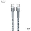 Remax Data Cable 100W Type C to Type C (RC-172) - Image 3