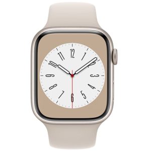 Apple Watch Series 8 GPS  Aluminum Case with Sport Band - 45mm M/L Starlight