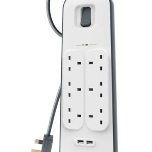 Belkin SURGE PROTECTOR 6 Outlets - 2 USB Ports