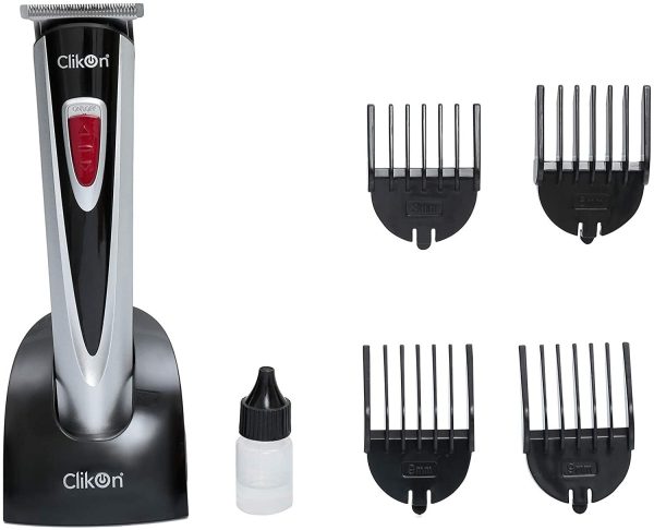 Clikon 5 in 1 Rechargable Hair Trimmer Black and Grey
