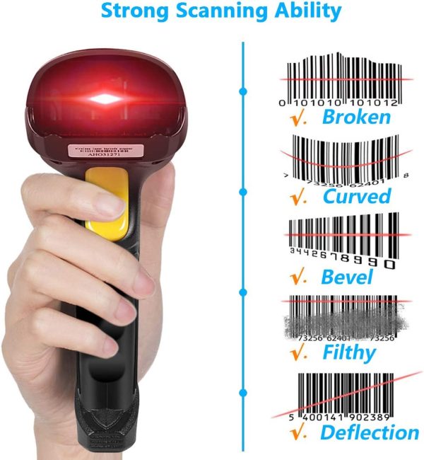 Goodstuffshop Wireless Barcode Scanner 2-in-1 2.4GHz Wireless - Image 2