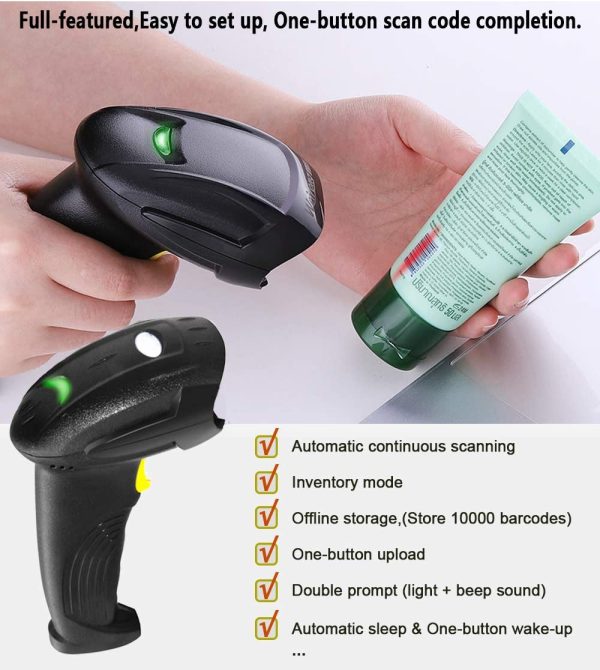 Goodstuffshop Wireless Barcode Scanner 2-in-1 2.4GHz Wireless - Image 7